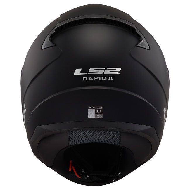 LS2 RAPID II SOLID MATT BLACK Helmet