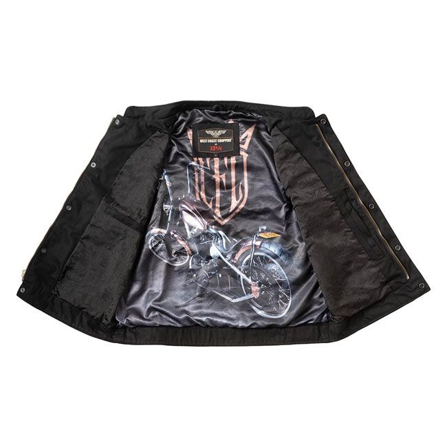 WCC X 13 1/2 DOMINATOR BLACK CANVAS RIDING VEST