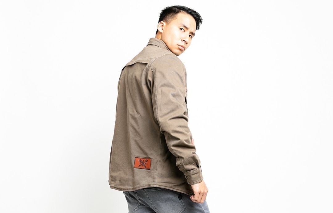 JOHN DOE Motorcycle Shirt CAMEL