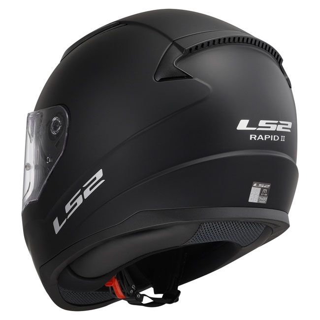 LS2 RAPID II SOLID MATT BLACK Helmet