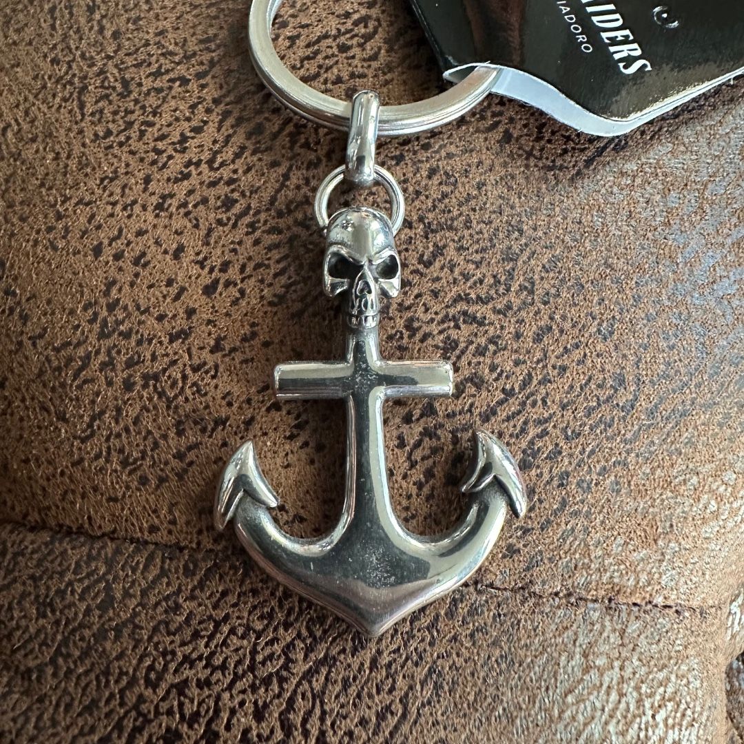 HOUSE OF RIDERS Keychain - Anchor and Skull
