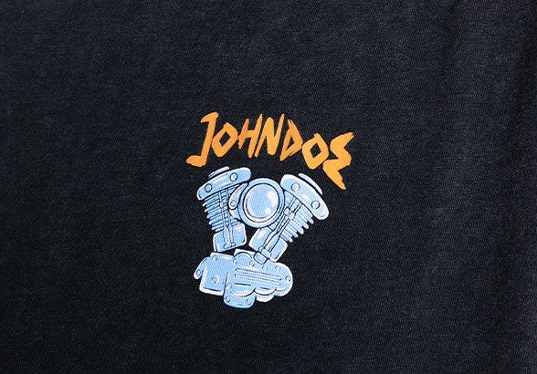 JOHN DOE T-Shirt EAGLE FADE OUT SCHWARZ