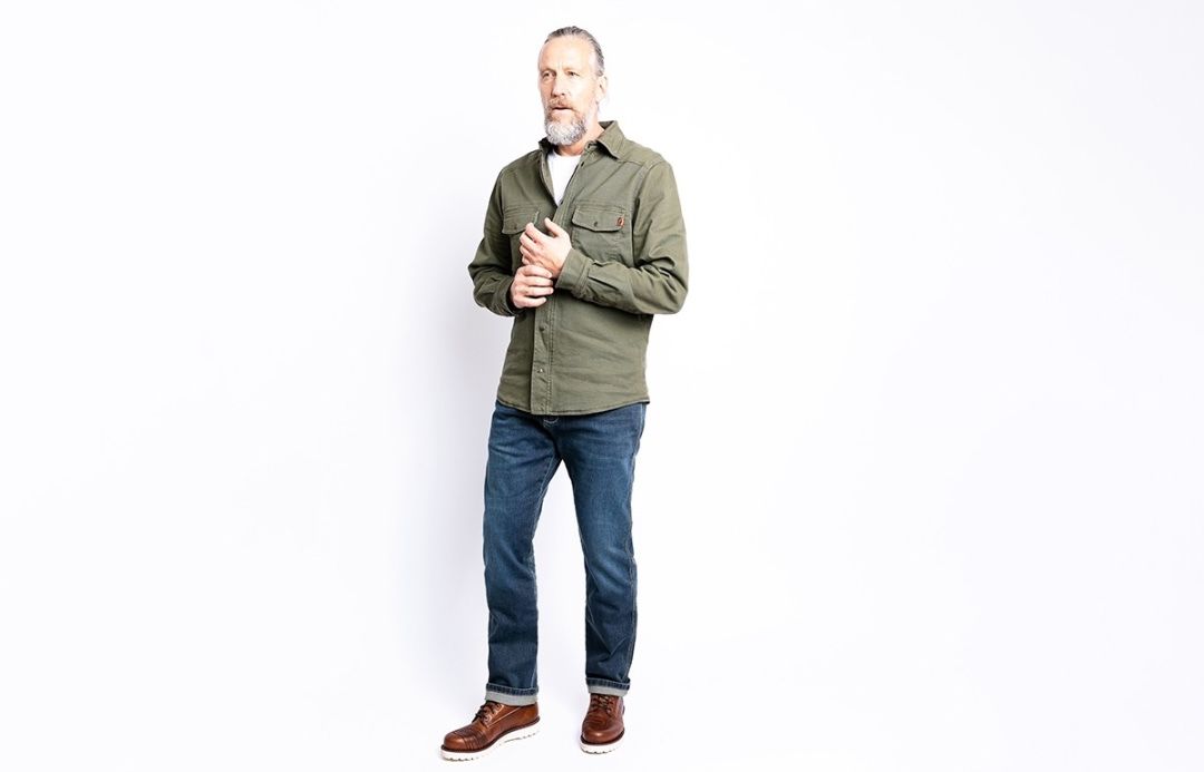 JOHN DOE Motorcycle Shirt OLIVE