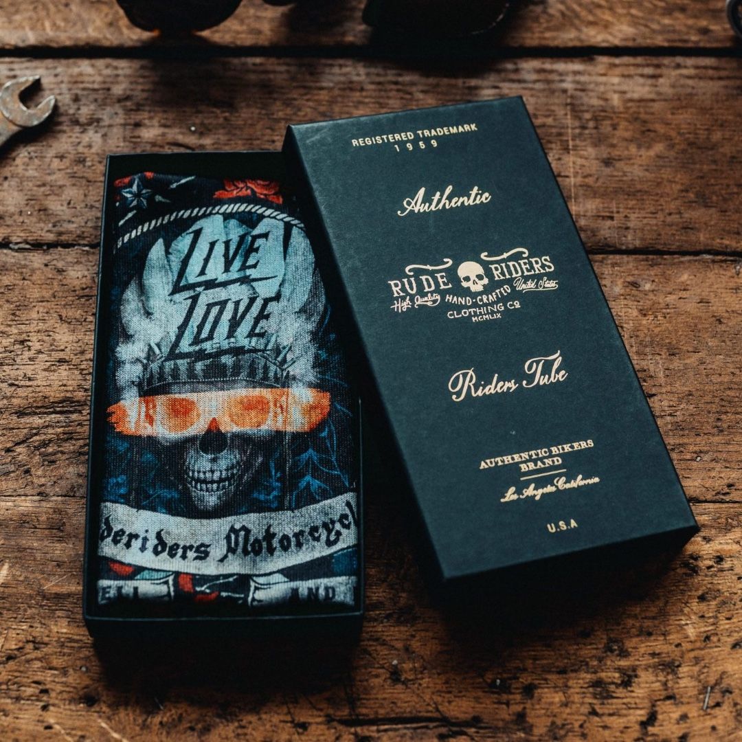 RUDE RIDERS neck warmer LIVE LOVE