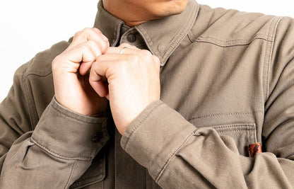 JOHN DOE Motorcycle Shirt CAMEL