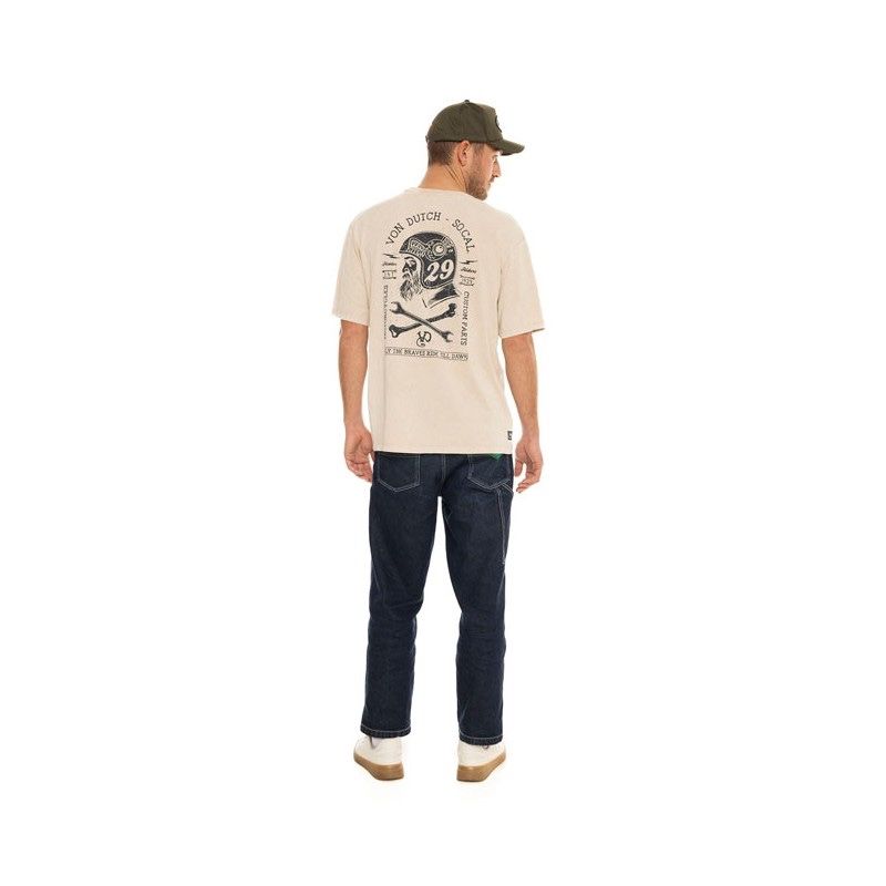VON DUTCH T-Shirt BRAVE Beige