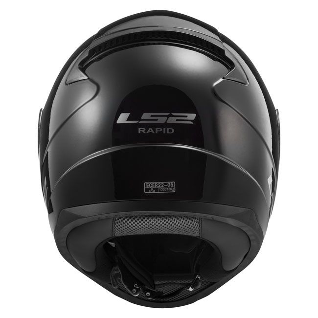 LS2 RAPID II SOLID GLOSS BLACK Helmet