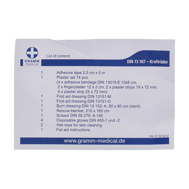 Erste-Hilfe-Set für Motorräder
