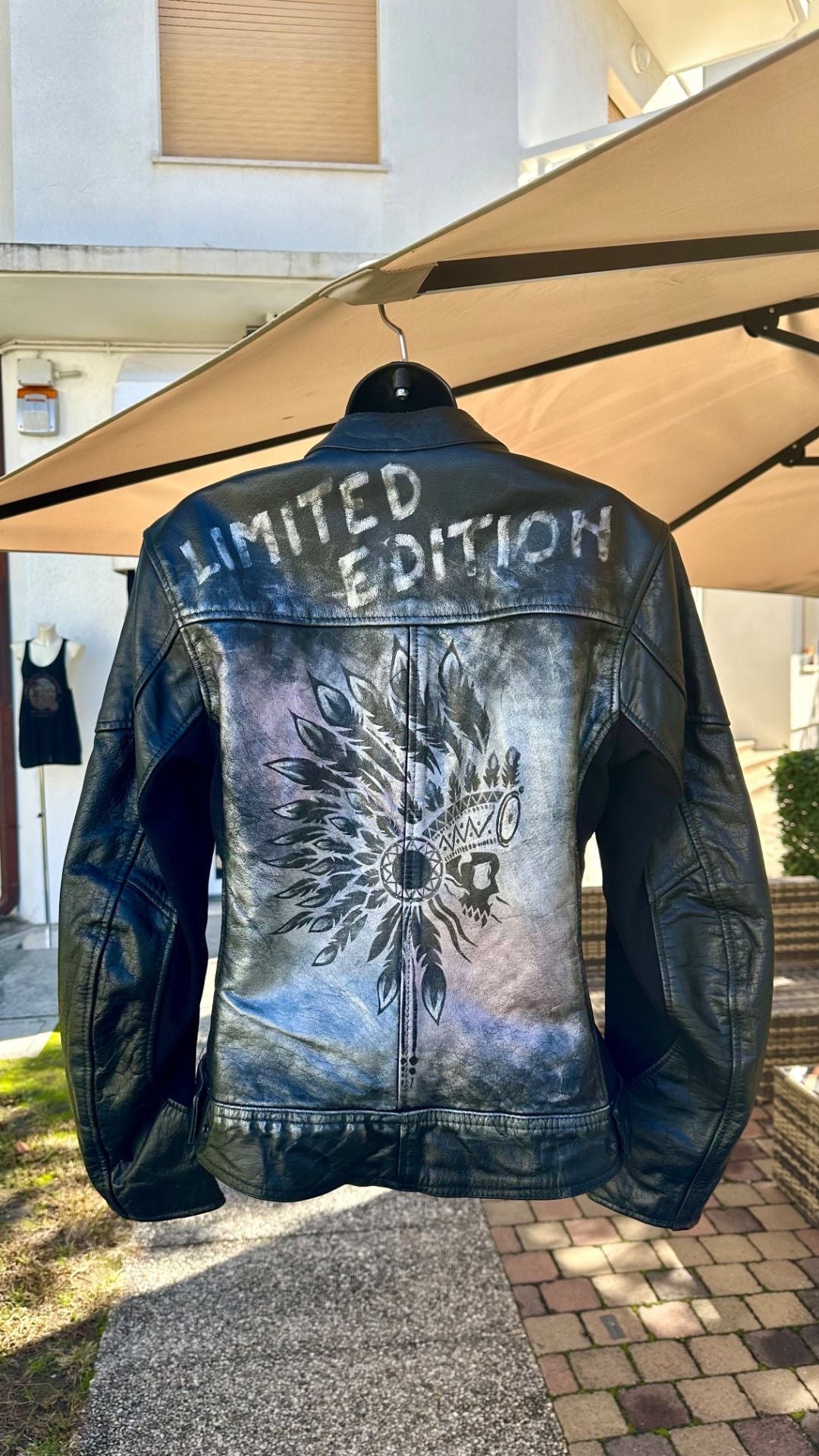 Customized Women's Leather Motorcycle Jacket "Limited Edition" AA
