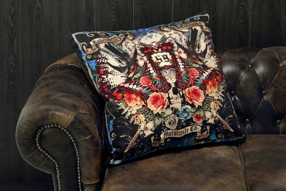 Skull & Roses Decorative Cushion