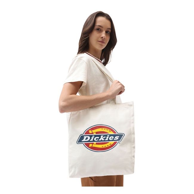 DICKIES ICON TOTE BAG, Ecru