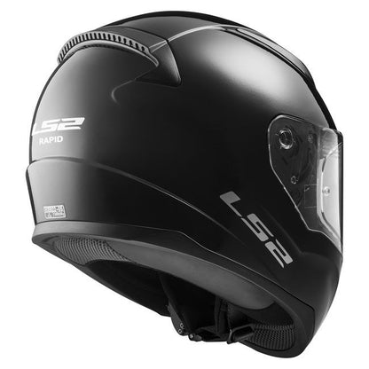 LS2 RAPID II SOLID GLOSS BLACK Helmet