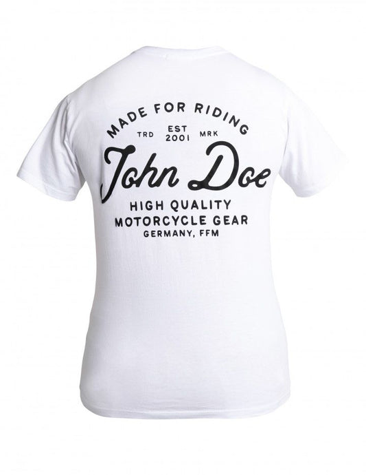 JOHN DOE T-Shirt JD LETTERING WEISS