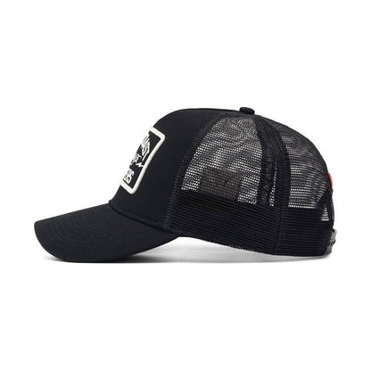 WCC MOTORCYCLE CO. 5-PANEL TRUCKER CAP BLACK