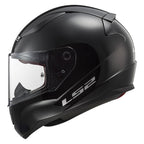 LS2 Rapid II Solid Helm, glänzend schwarz