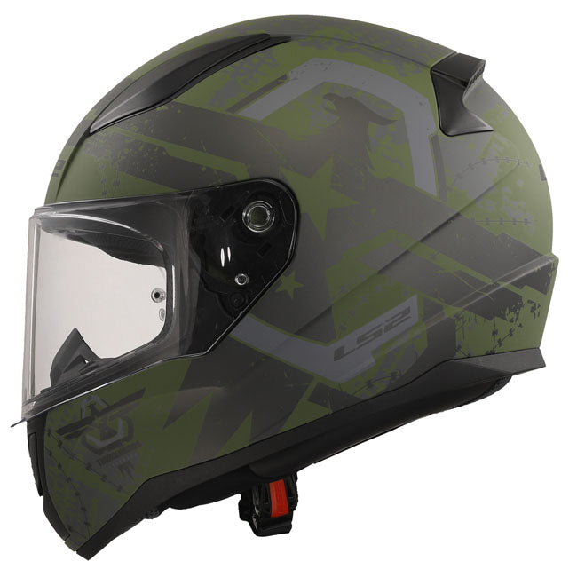 LS2 Rapid II Thunder Birds Helm Militär