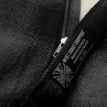 WCC Hell Bent Flanellhemdjacke – Anthrazit/Schwarz