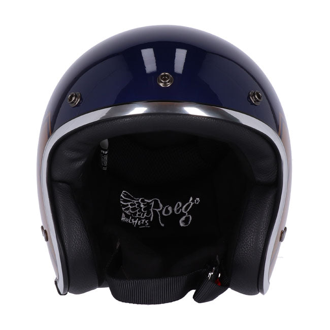 13 1/2 Skull Bucket Helm Crash blau ECE2205