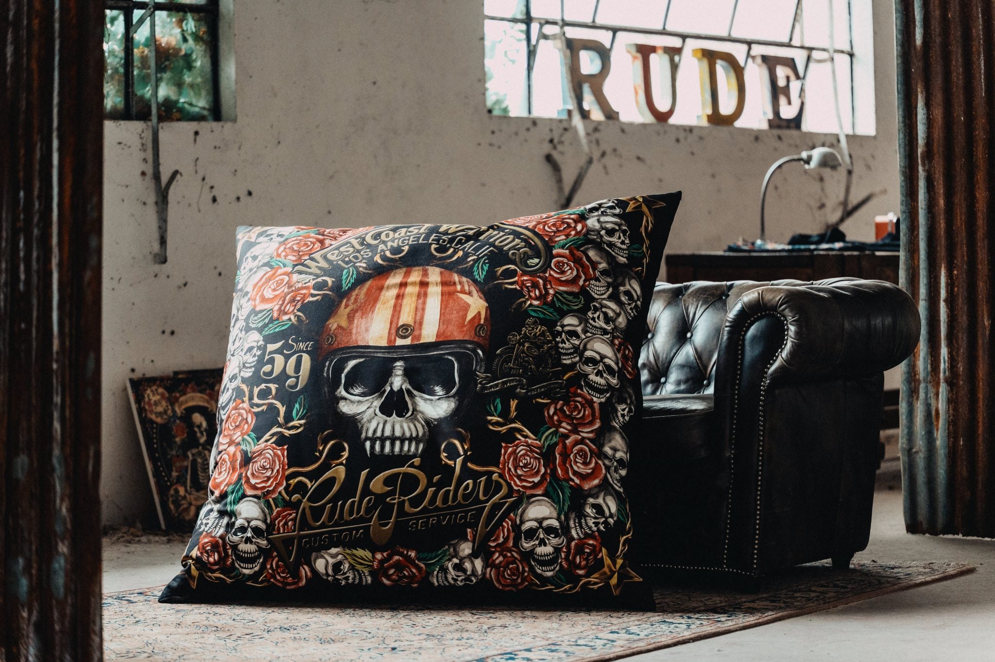 Dekokissen mit Westküsten-Symbol