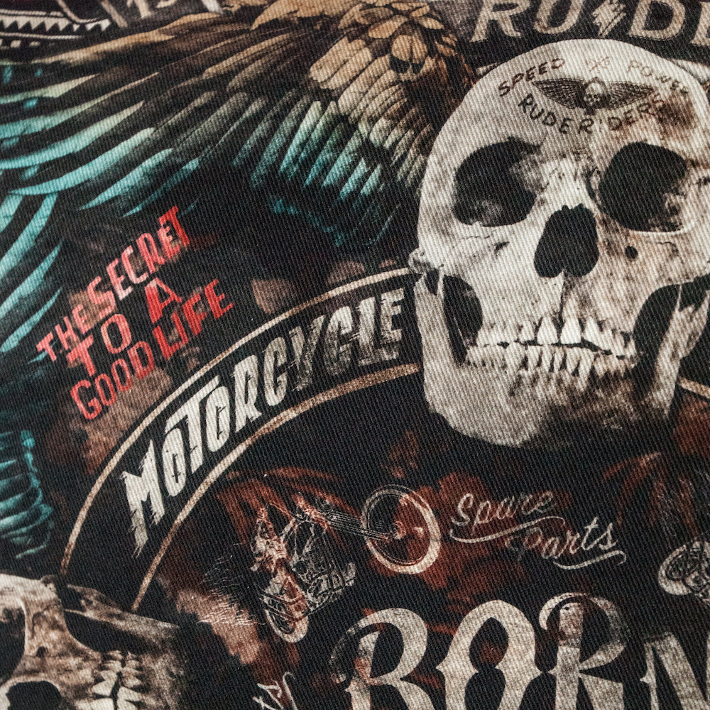 Flying Skull Decorative Cushion