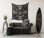 Flying Skull Decorative Cushion