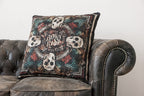 Flying Skull Decorative Cushion