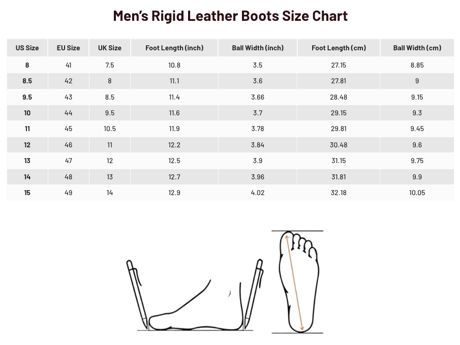 WCC Rigid Leather Boots – Tumble Black