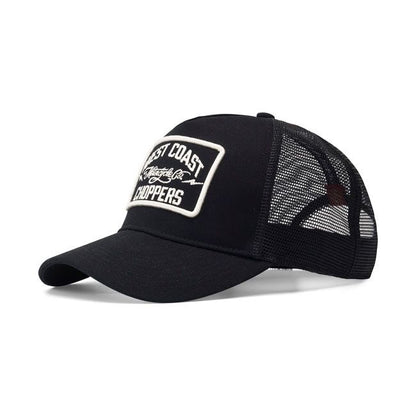 WCC MOTORCYCLE CO. 5-PANEL TRUCKER CAP BLACK
