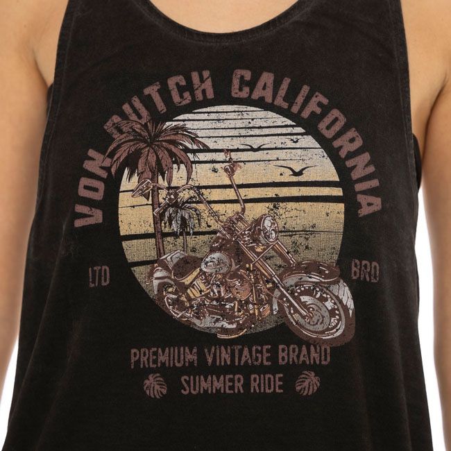 Women's Top - VON DUTCH CAFE RACE BLACK