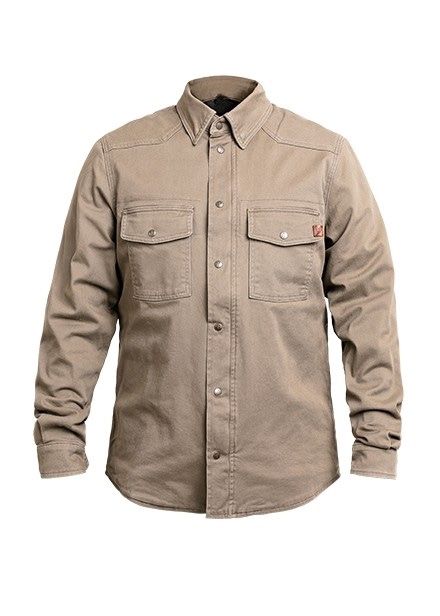 JOHN DOE Motorcycle Shirt CAMEL