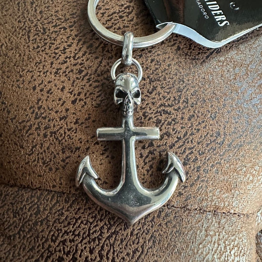 HOUSE OF RIDERS Keychain - Anchor and Skull
