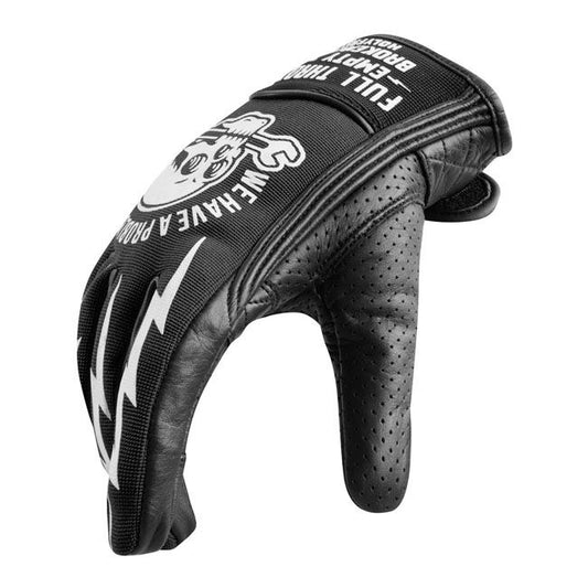 HOLY FREEDOM TOOLS Motorcycle Glove, BLACK/WHITE