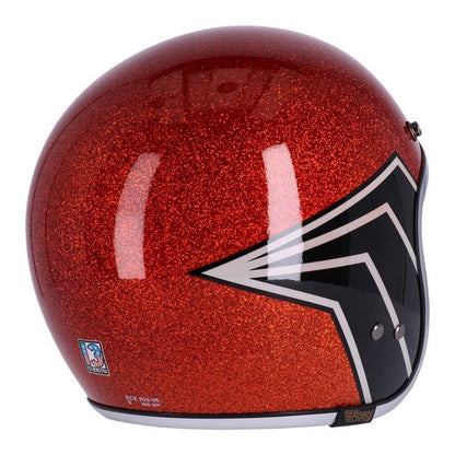 13 1/2 SKULL BUCKET HELMET FLAKE AMBER Helmet