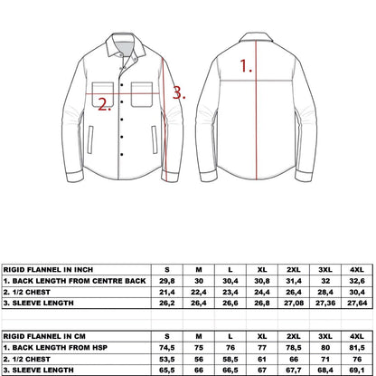 WCC RIGID FLANNEL Hemd - ROT/SCHWARZ