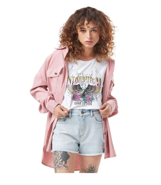 VON DUTCH Women's T-shirt EAGLE White