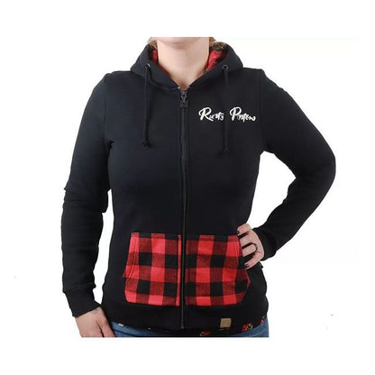 Women's Sweatshirt RUSTY PISTONS TURNER ZIP BLACK/RED