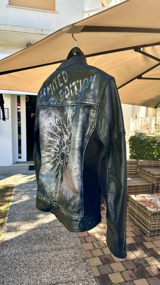 Customized Women's Leather Motorcycle Jacket "Limited Edition" AA