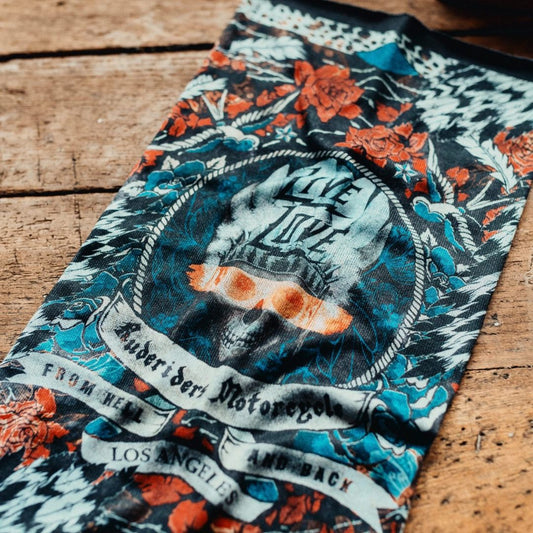 RUDE RIDERS neck warmer LIVE LOVE