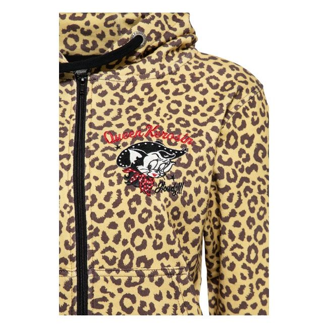 Women's Sweatshirt QUEEN KEROSIN WESTE LEOPARD