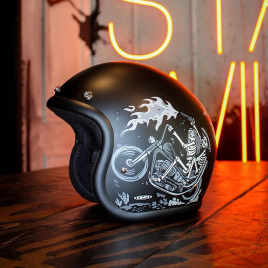 DMD Jet Retro GHOST RIDER Helmet