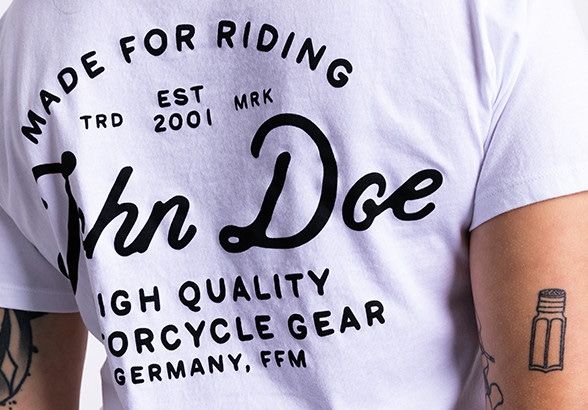JOHN DOE T-Shirt JD LETTERING WEISS
