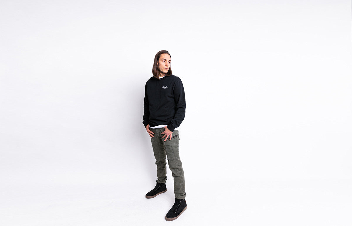 Pullover-Schriftzug Schwarz