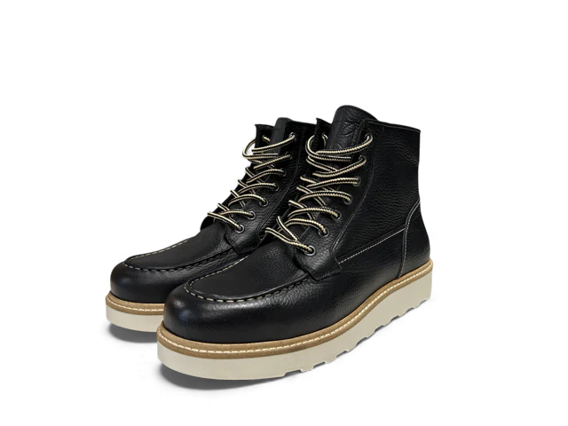 WCC Rigid Leather Boots – Tumble Black