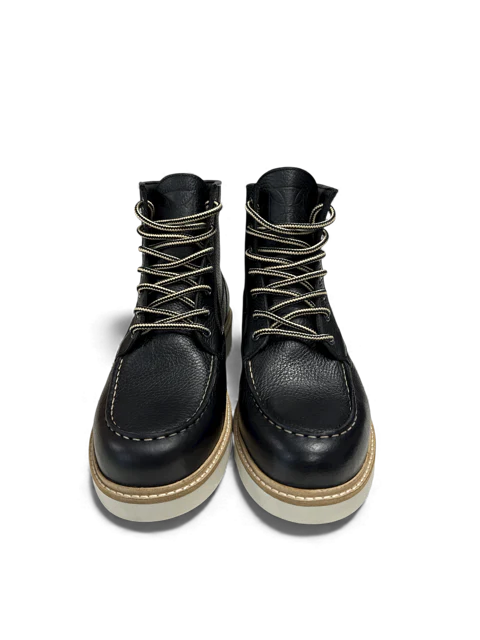 WCC Rigid Leather Boots – Tumble Black