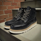 WCC Rigid Leather Boots – Tumble Black