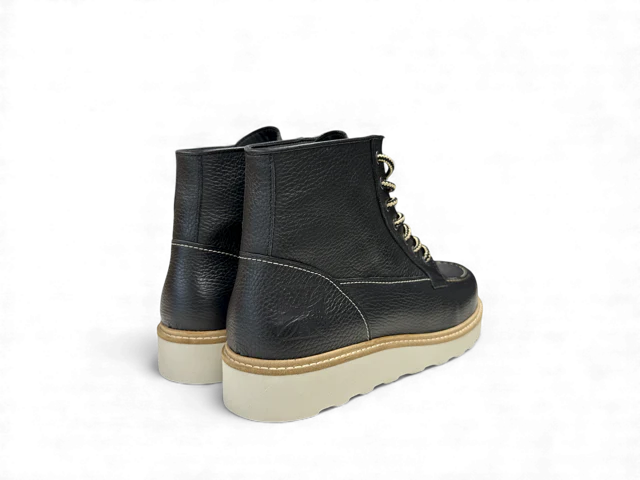 WCC Rigid Leather Boots – Tumble Black